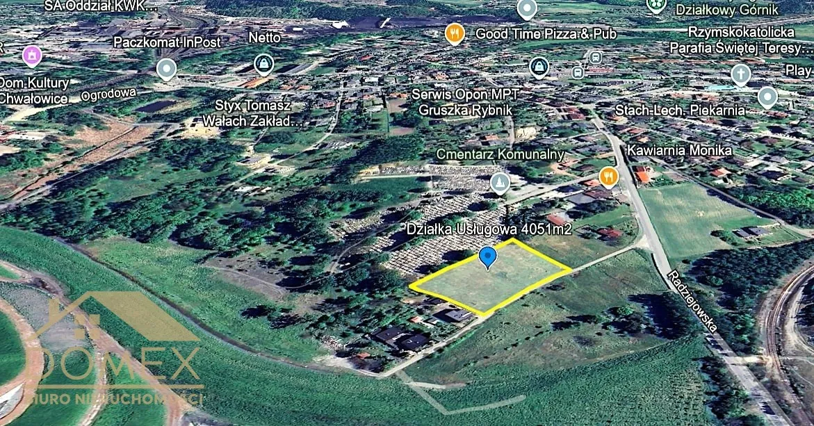 Działka 4051 m² — Rybnik, Chwałowice - zdjecie 2