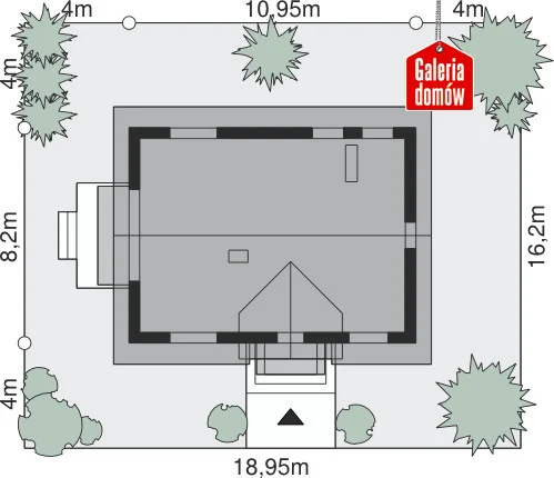 Usytuowanie na działce