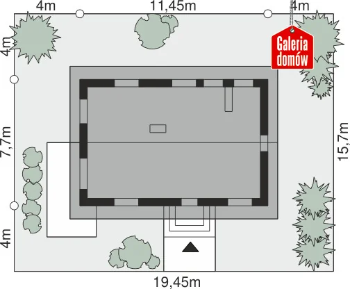 Usytuowanie na działce
