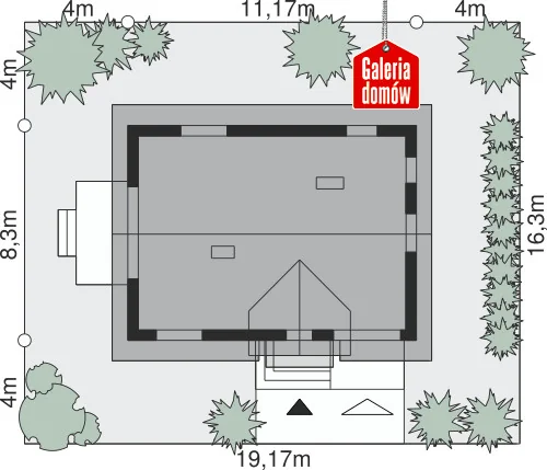 Usytuowanie na działce
