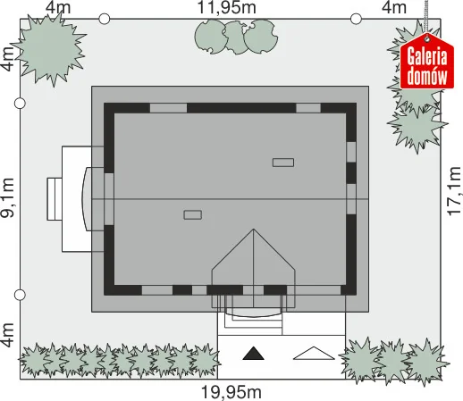 Usytuowanie na działce