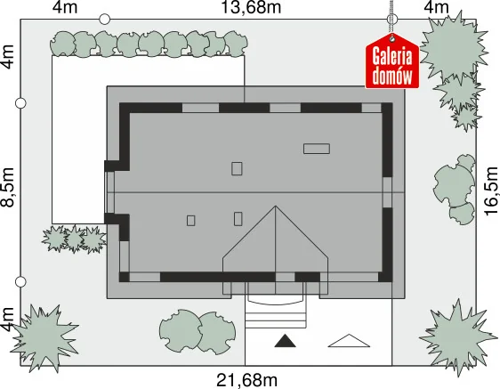 Usytuowanie na działce