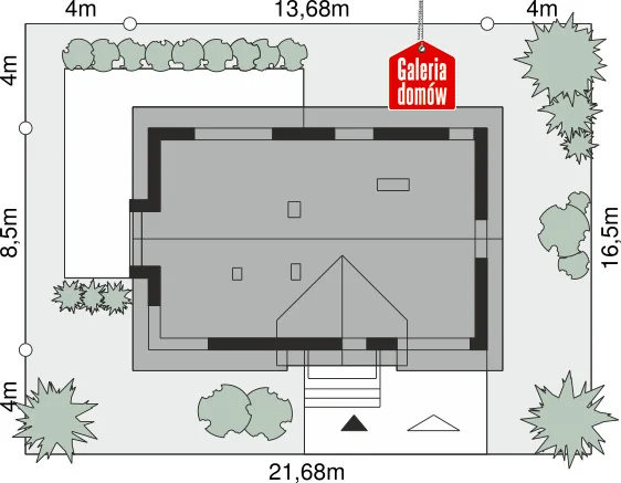 Usytuowanie na działce