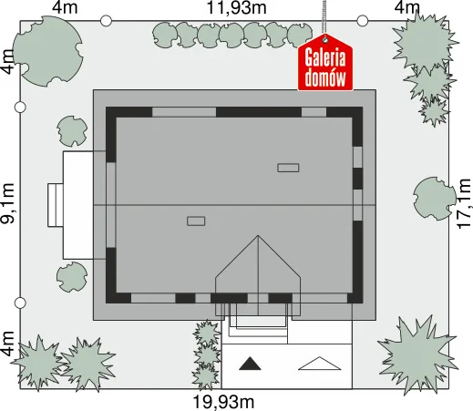 Usytuowanie na działce