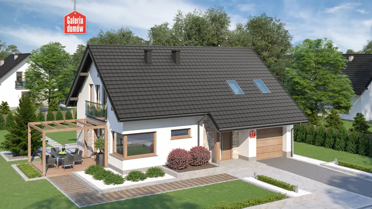 Wizualizacja domu przy Alabastrowej 57 - zdjęcie 2