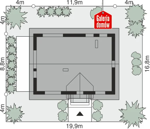 Usytuowanie na działce