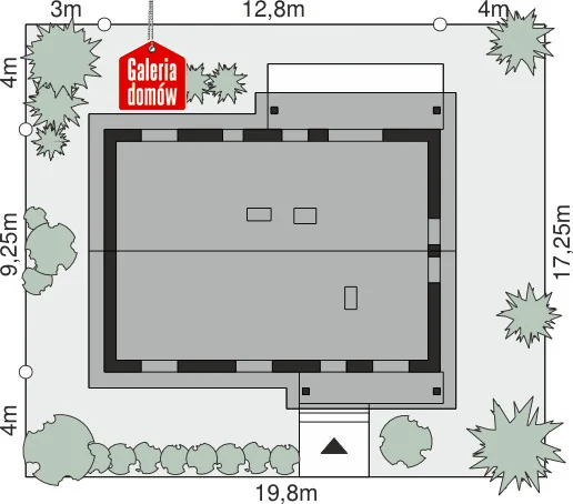 Usytuowanie na działce