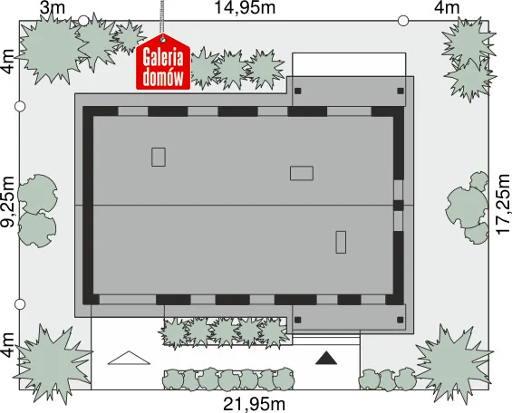 Usytuowanie na działce