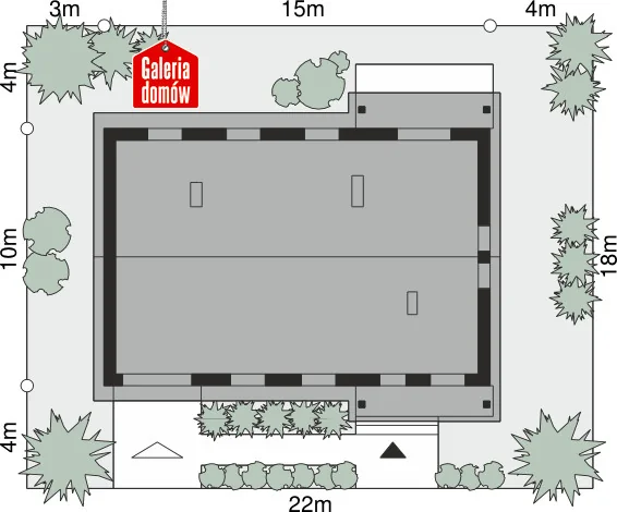 Usytuowanie na działce