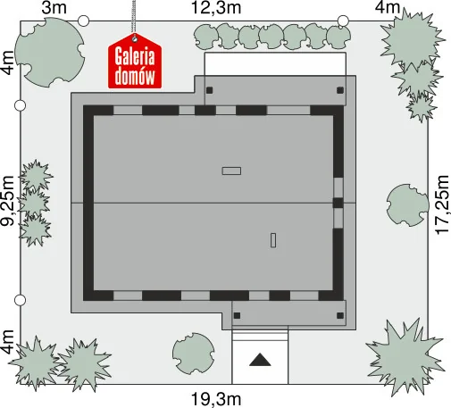 Usytuowanie na działce