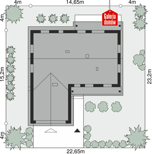 Usytuowanie na działce