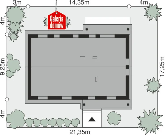 Usytuowanie na działce
