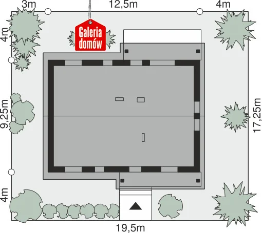 Usytuowanie na działce
