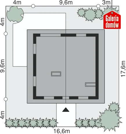 Usytuowanie na działce