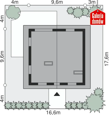 Usytuowanie na działce