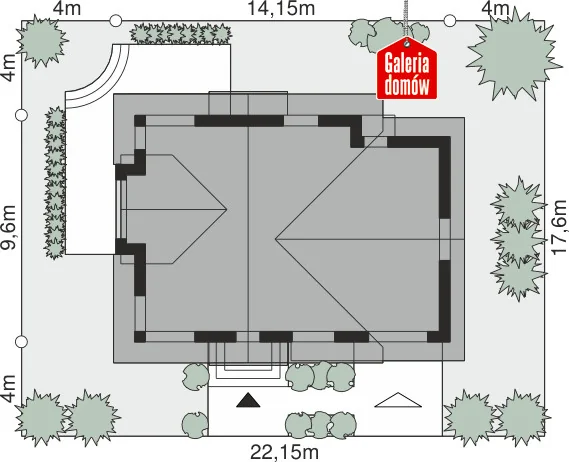 Usytuowanie na działce