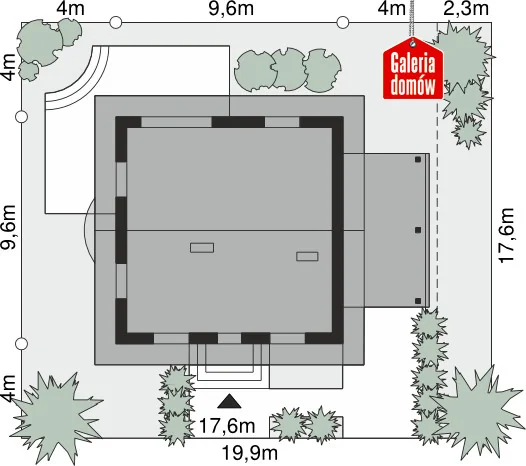 Usytuowanie na działce