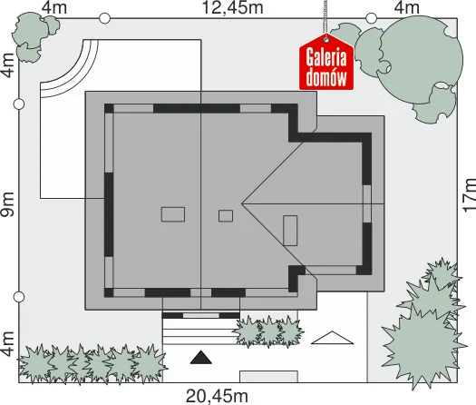 Usytuowanie na działce