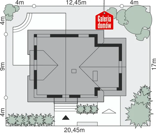 Usytuowanie na działce