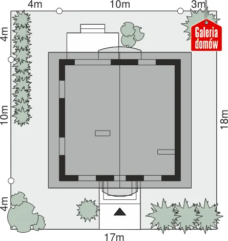 Usytuowanie na działce