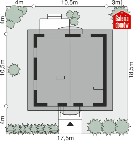 Usytuowanie na działce