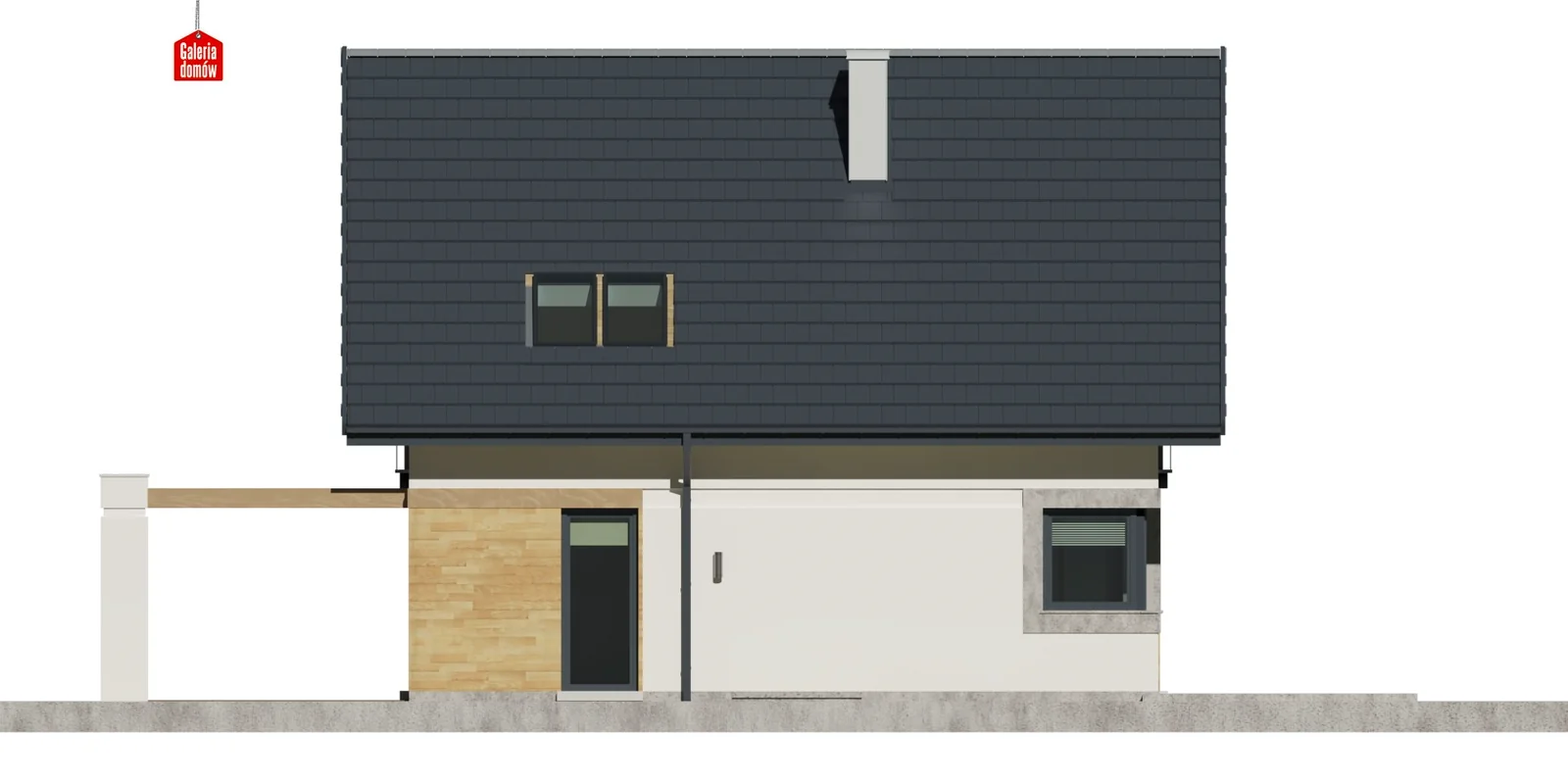 Elewacja boczna prawa