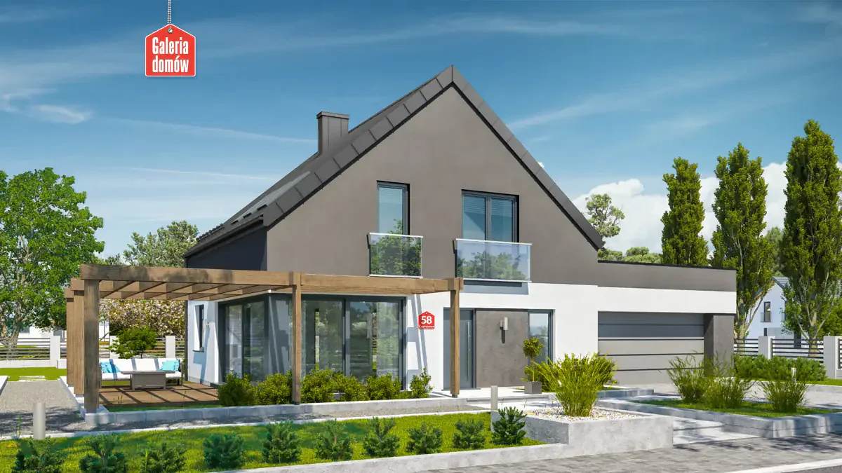 Wizualizacja domu przy Cyprysowej 58 - zdjęcie 3