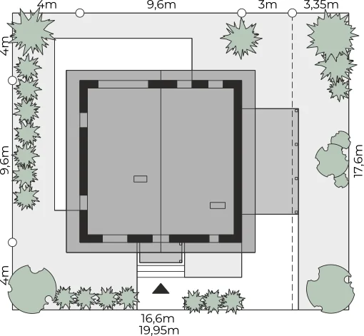 Usytuowanie na działce