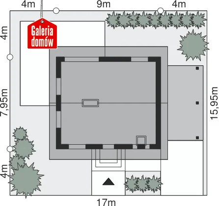 Usytuowanie na działce