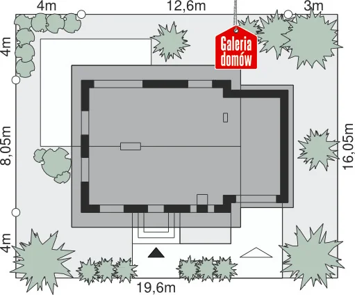 Usytuowanie na działce