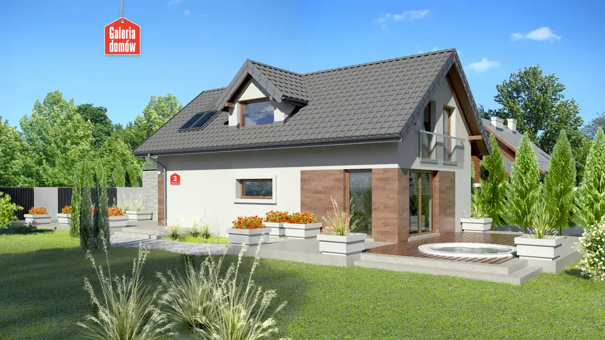 Wizualizacja domu przy Migdałowej 3 - zdjęcie 2