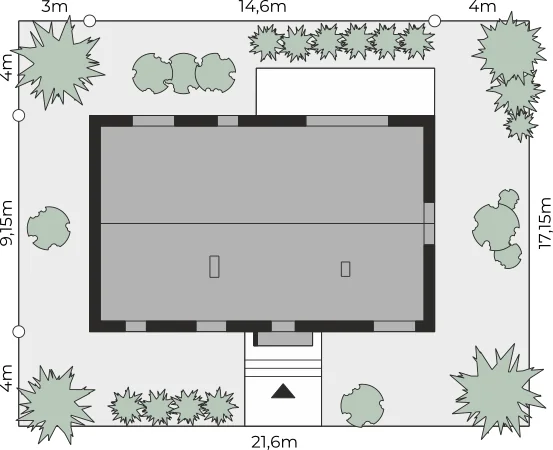 Usytuowanie na działce