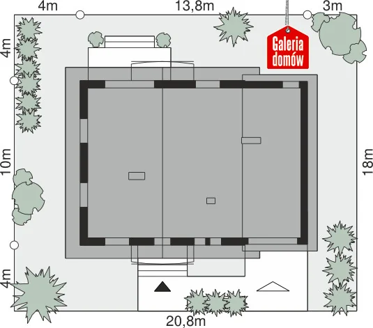 Usytuowanie na działce