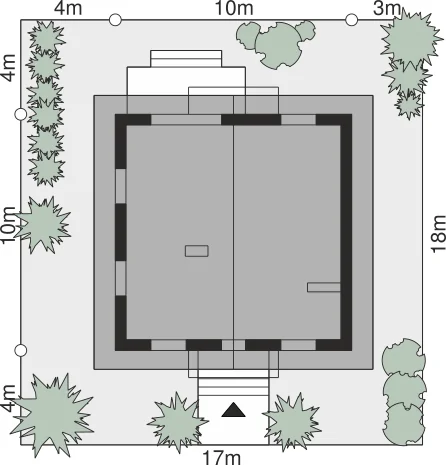 Usytuowanie na działce