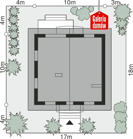 Usytuowanie na działce