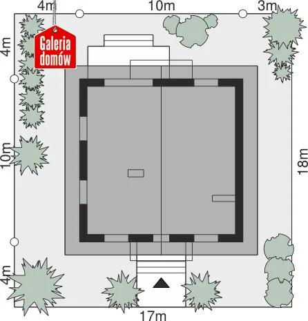 Usytuowanie na działce