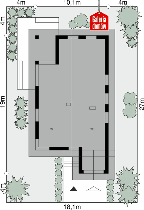 Usytuowanie na działce