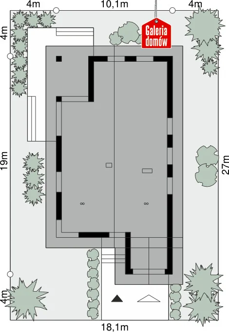 Usytuowanie na działce