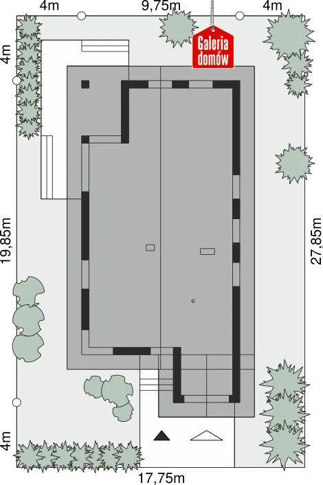 Usytuowanie na działce