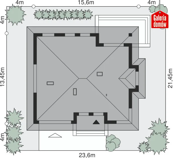 Usytuowanie na działce
