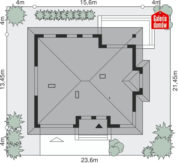 Usytuowanie na działce