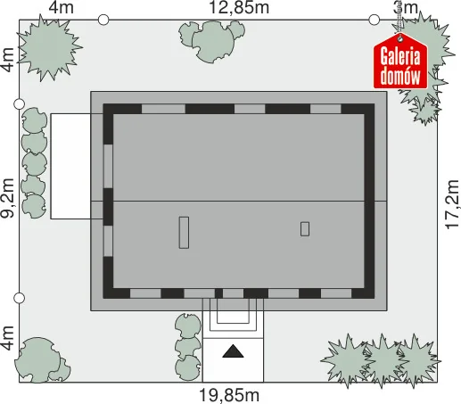 Usytuowanie na działce