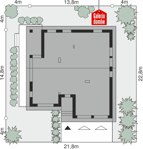 Usytuowanie na działce