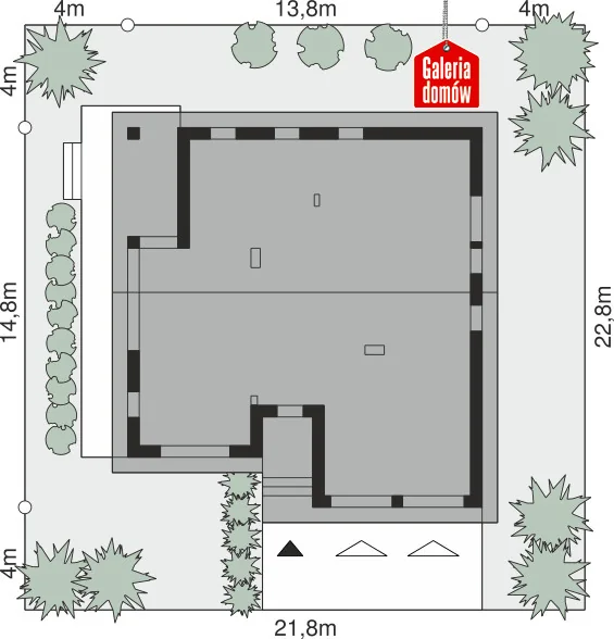 Usytuowanie na działce