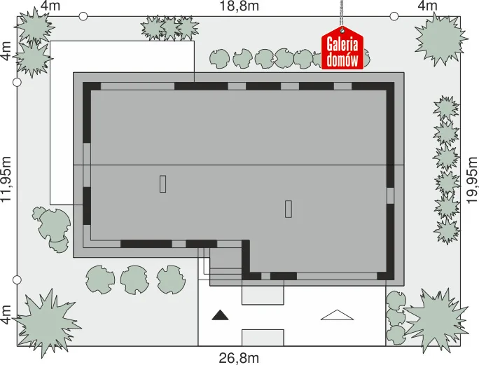 Usytuowanie na działce