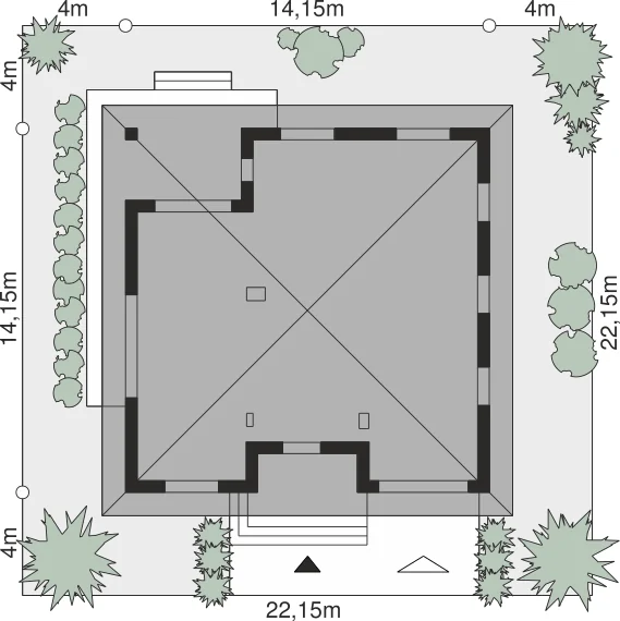 Usytuowanie na działce