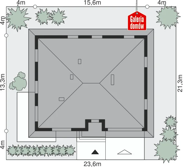 Usytuowanie na działce