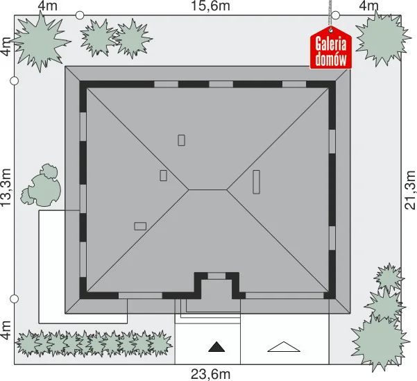 Usytuowanie na działce