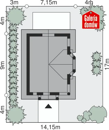 Usytuowanie na działce
