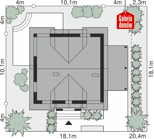 Usytuowanie na działce